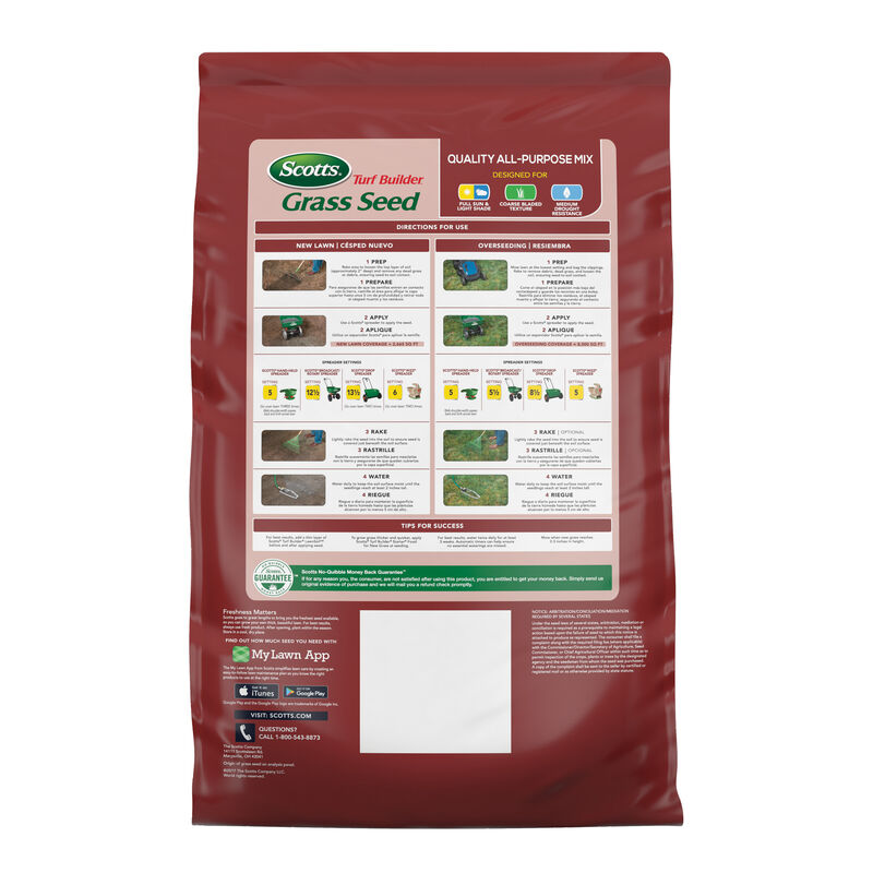 Scotts&reg; Turf Builder&reg; Grass Seed Quality All-Purpose Mix image number null